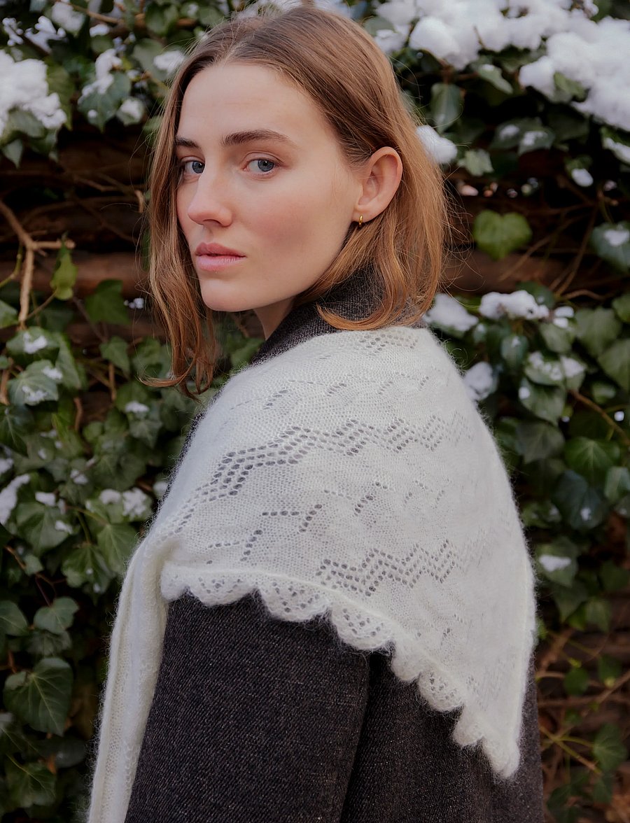 Becksöndergaard - Opany Triangle Scarf - birch white - 0