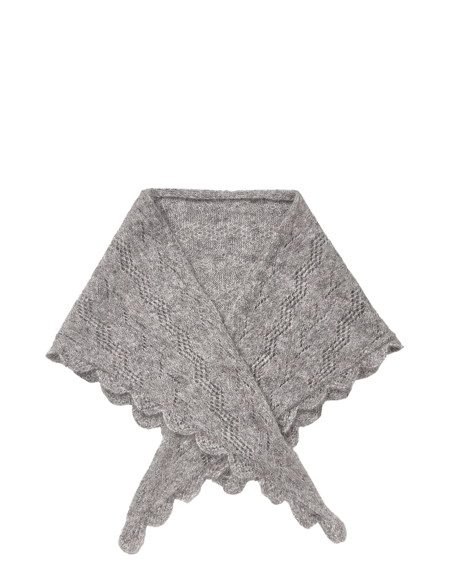 Becksöndergaard - Opany Triangle Scarf - lightweight scarves - grey melange - 2