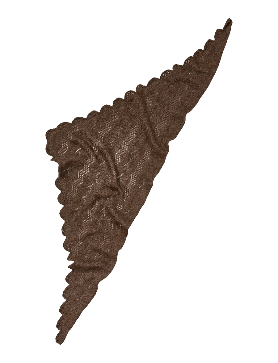 Becksöndergaard - Opany Triangle Scarf - lightweight scarves - hot fudge brown - 0