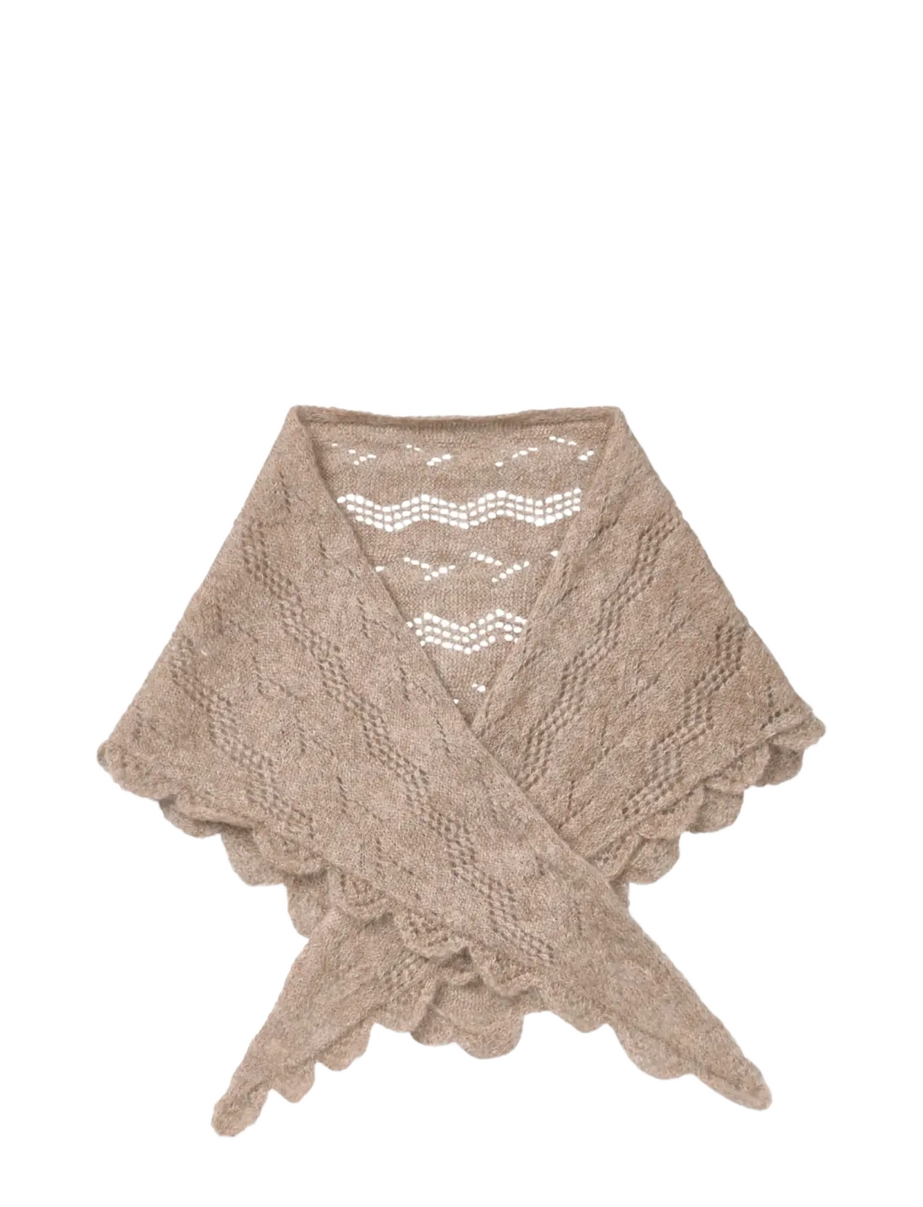 Becksöndergaard - Opany Triangle Scarf - lightweight scarves - melange brown - 1