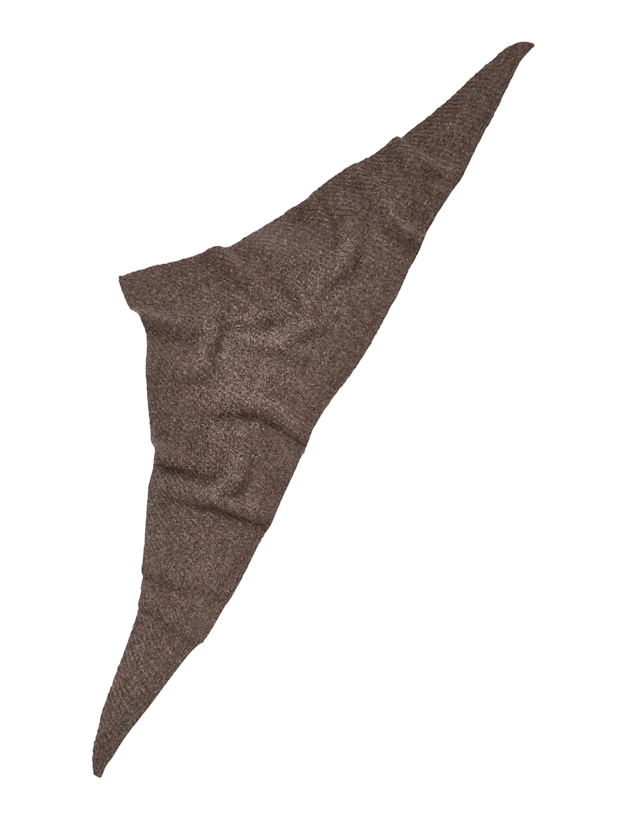 Becksöndergaard - Alpaca-Wool Triangle Scarf - winter scarves - hot fudge brown - 1