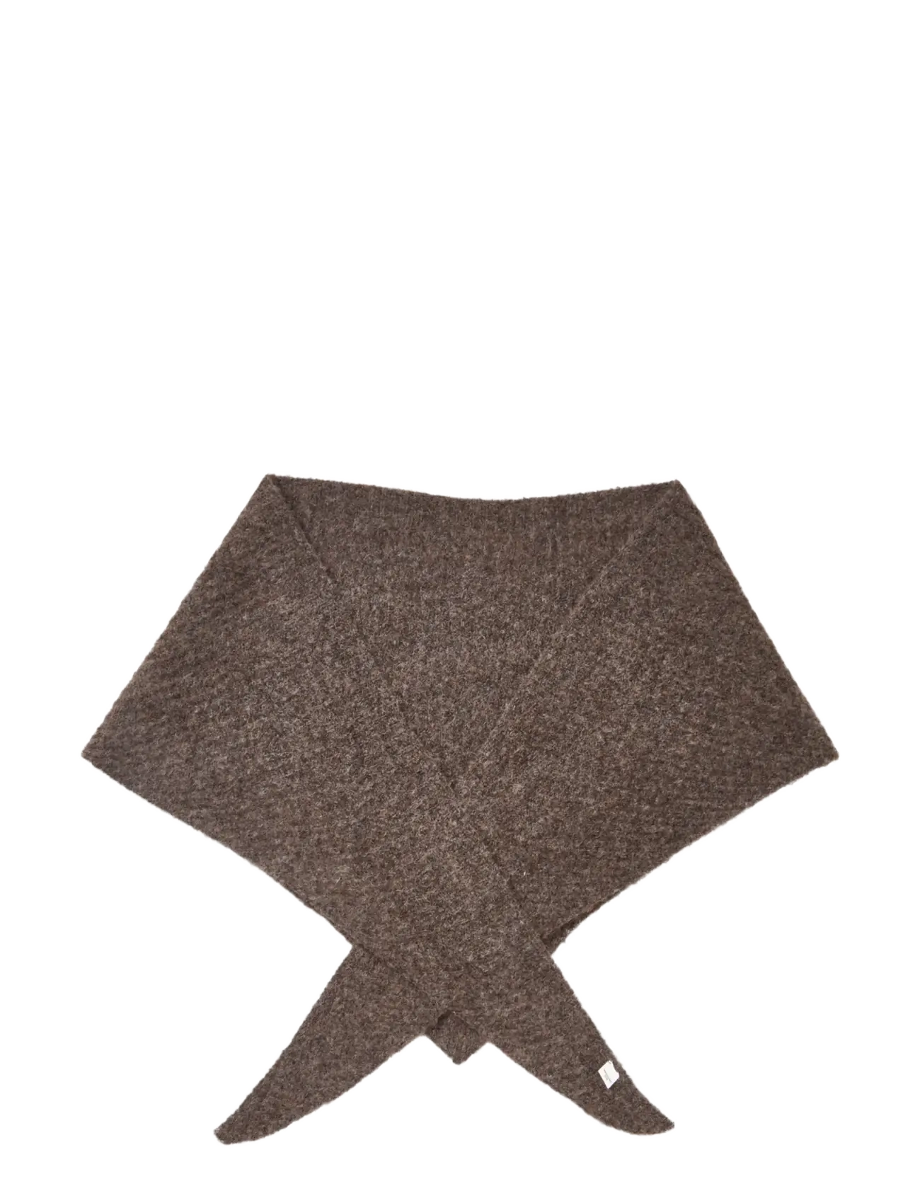 Becksöndergaard - Alpaca-Wool Triangle Scarf - winter scarves - hot fudge brown - 2