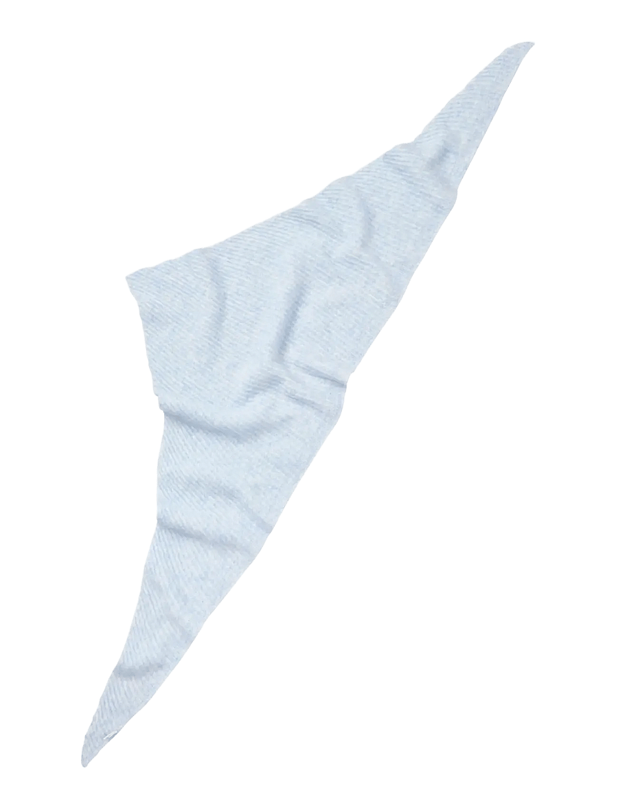 Becksöndergaard - Alpaca-Wool Triangle Scarf - winter scarves - skyway blue - 0