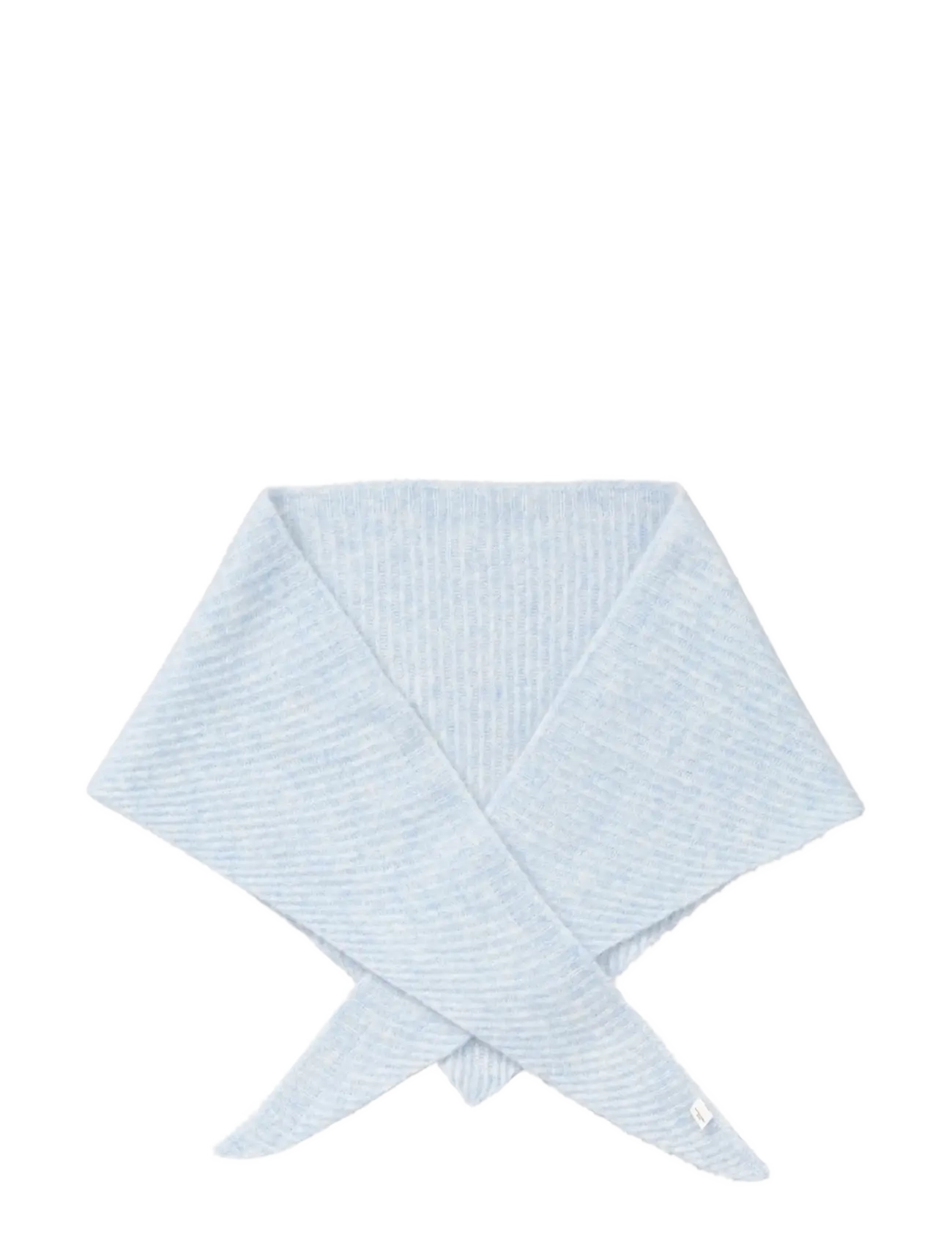Becksöndergaard - Alpaca-Wool Triangle Scarf - winter scarves - skyway blue - 1