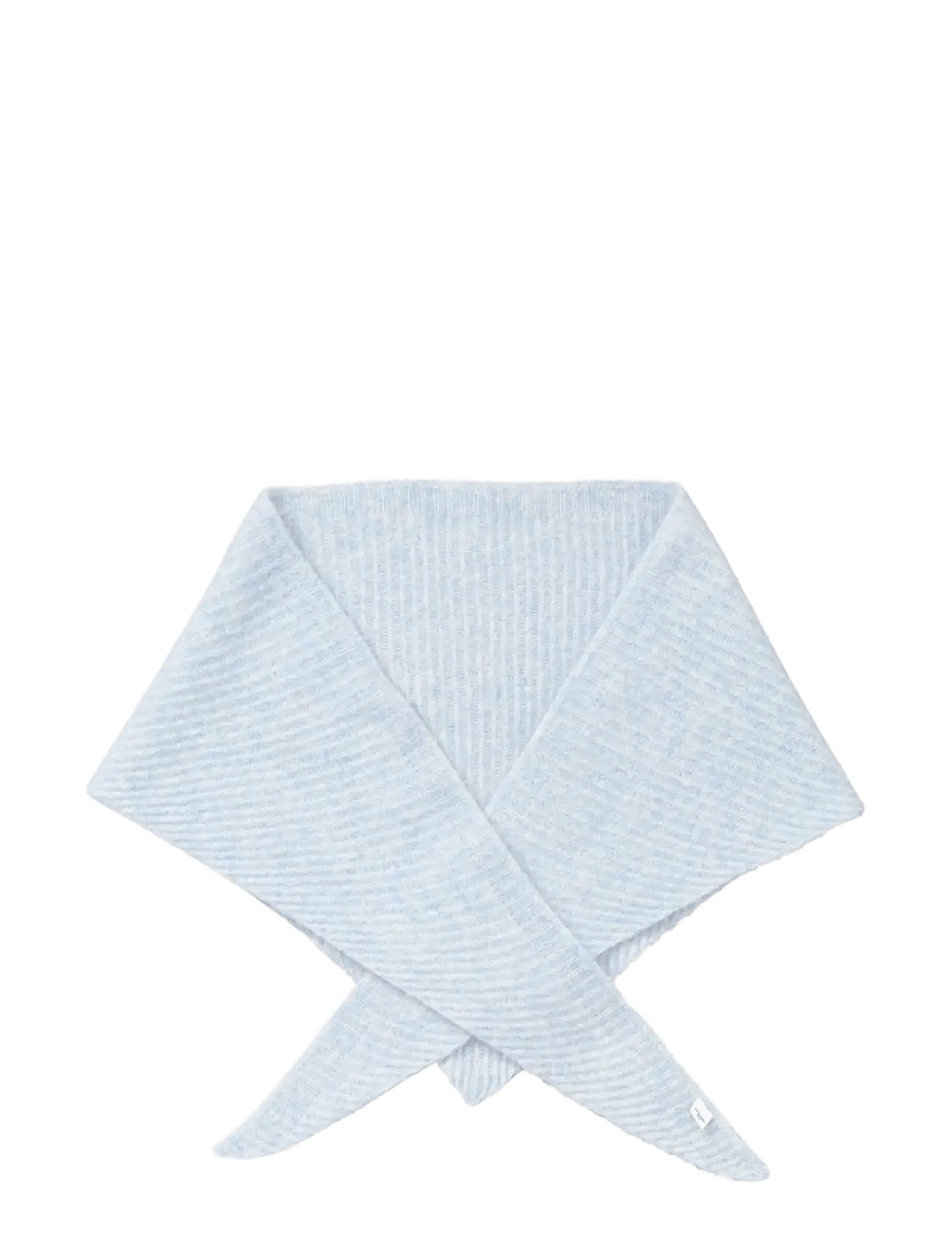 Becksöndergaard - Alpaca-Wool Triangle Scarf - winter scarves - skyway blue - 1