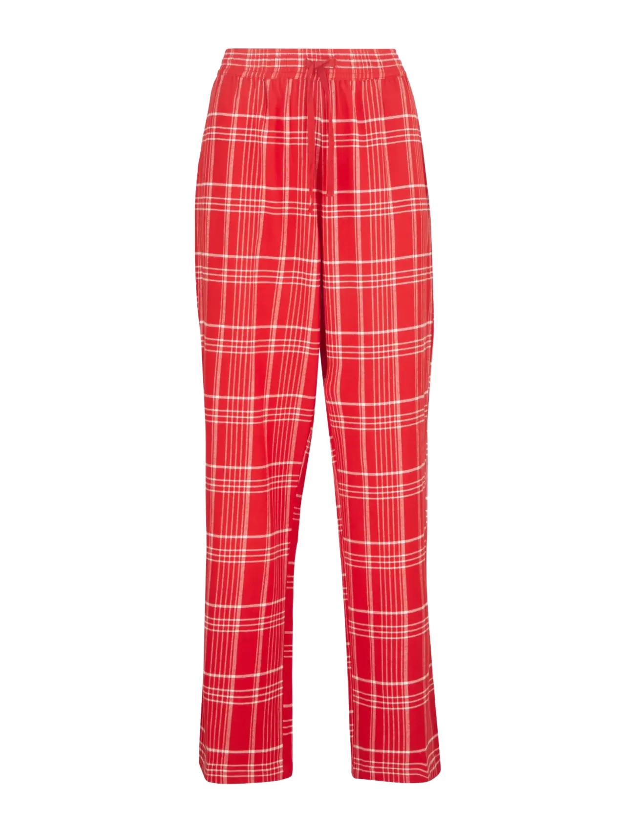 Becksöndergaard Flannel Grid Pyjamas Pants, Ternede Flonel Pyjamasbukser, Rød, Str: M