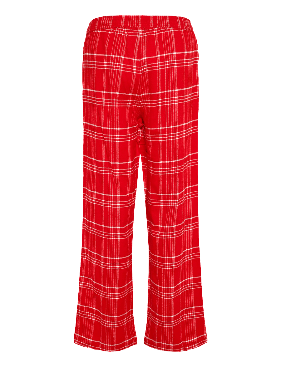 Becksöndergaard - Flannel Grid Pyjamas Pants - bukser med lige ben - salsa red - 1