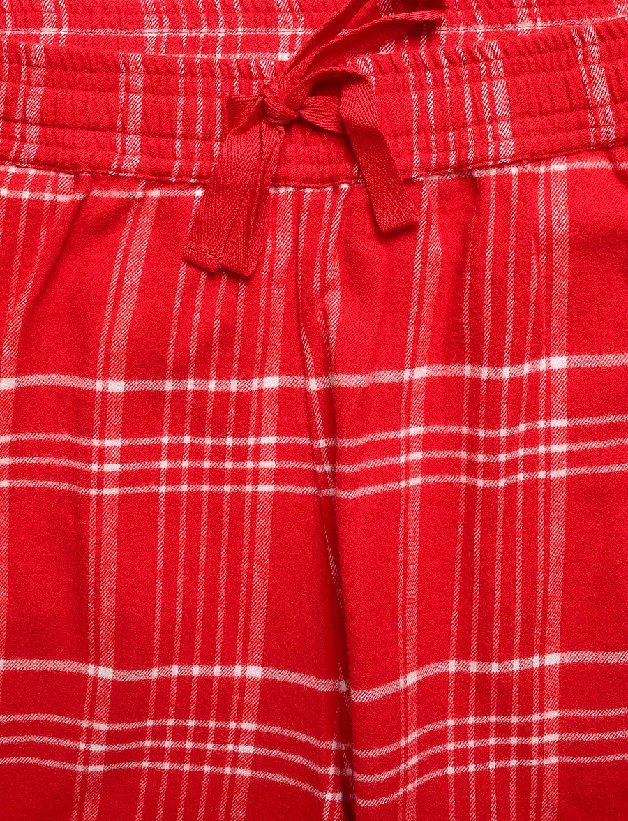 Becksöndergaard - Flannel Grid Pyjamas Pants - bukser med lige ben - salsa red - 2
