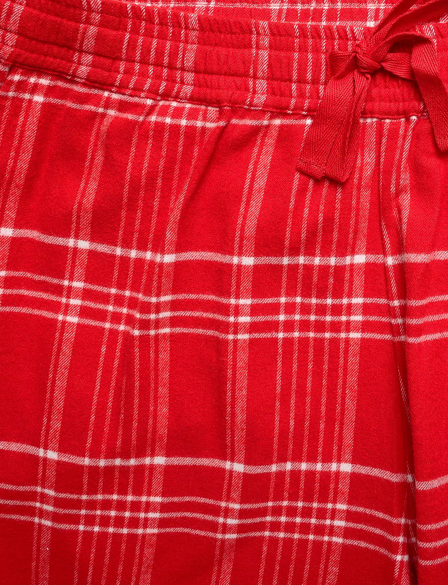 Becksöndergaard - Flannel Grid Pyjamas Pants - bukser med lige ben - salsa red - 3