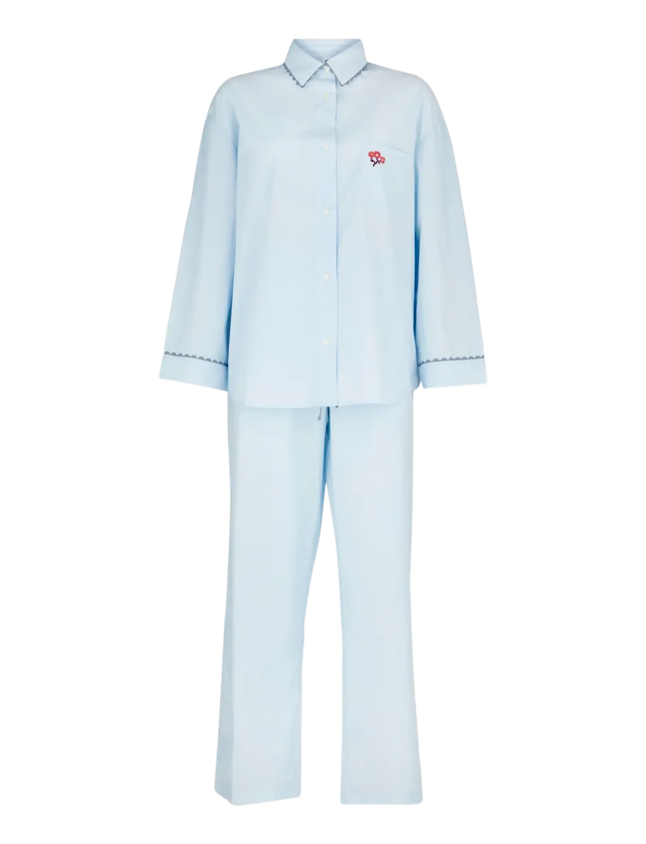 Becksöndergaard Scallop Flotile Pyjamas Set - Pyjamas - SKYWAY BLUE / blue