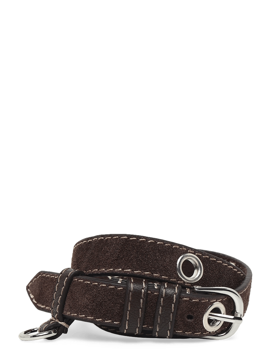 Becksöndergaard - Ellura Zoe Belt - Ādas jostas - chocolate torte - 0