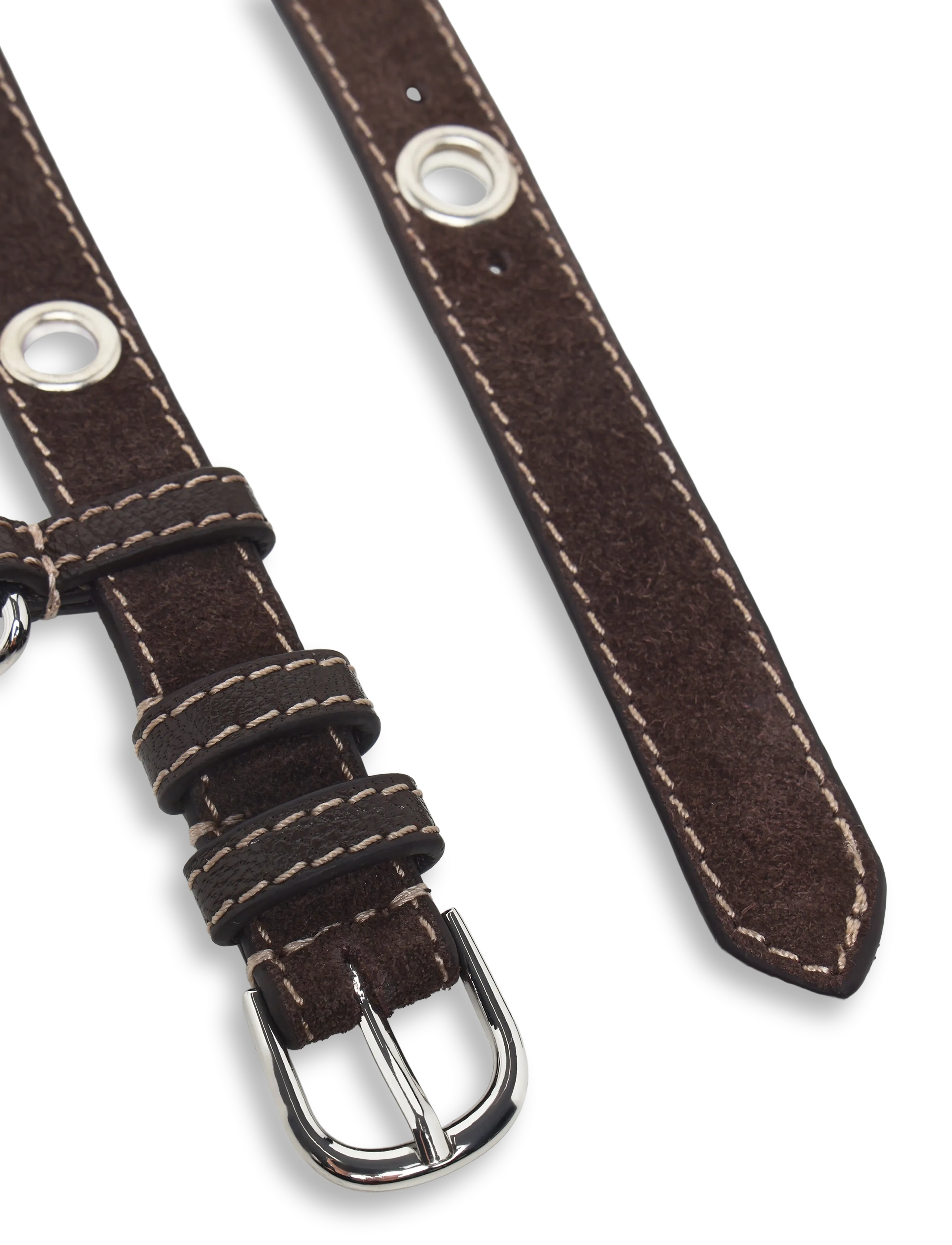 Becksöndergaard - Ellura Zoe Belt - Ādas jostas - chocolate torte - 1