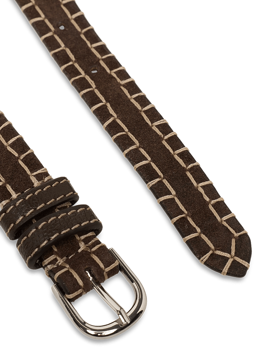 Becksöndergaard - Stitch Zoe Belt - läderskärp - chocolate torte - 2