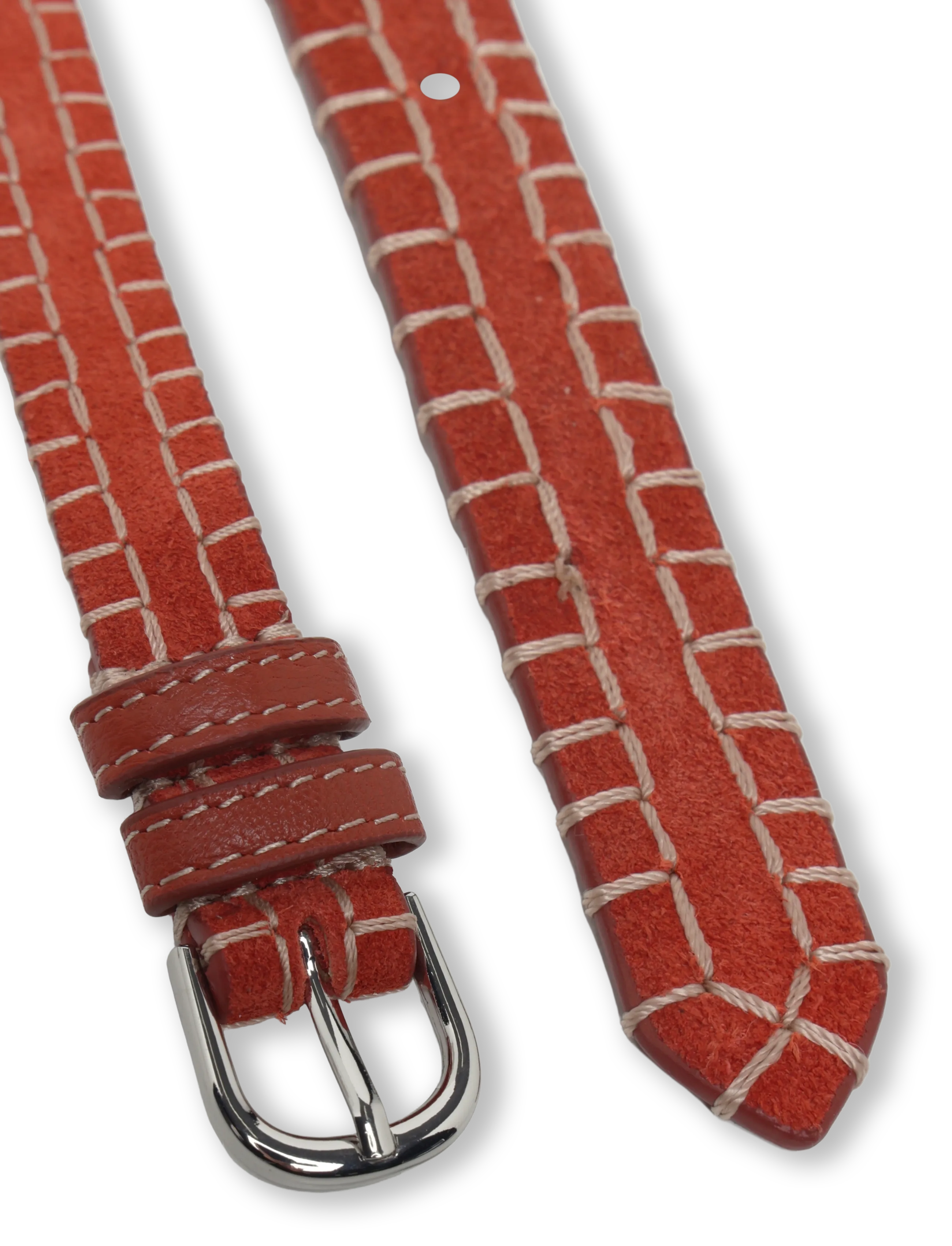 Becksöndergaard - Stitch Zoe Belt - läderskärp - picante red - 2