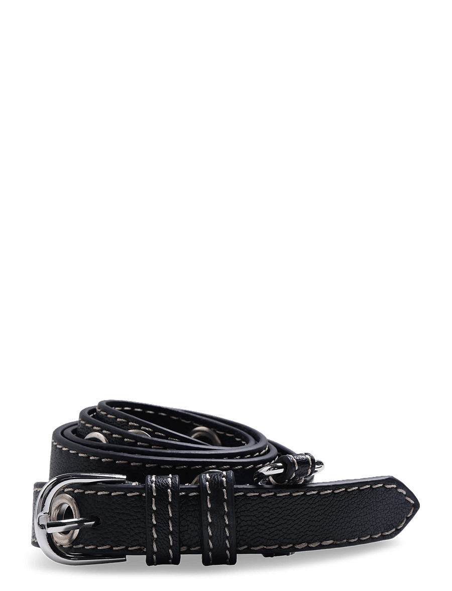 Becksöndergaard - Ellura Leather Zoe Belt - leather belts - black - 0