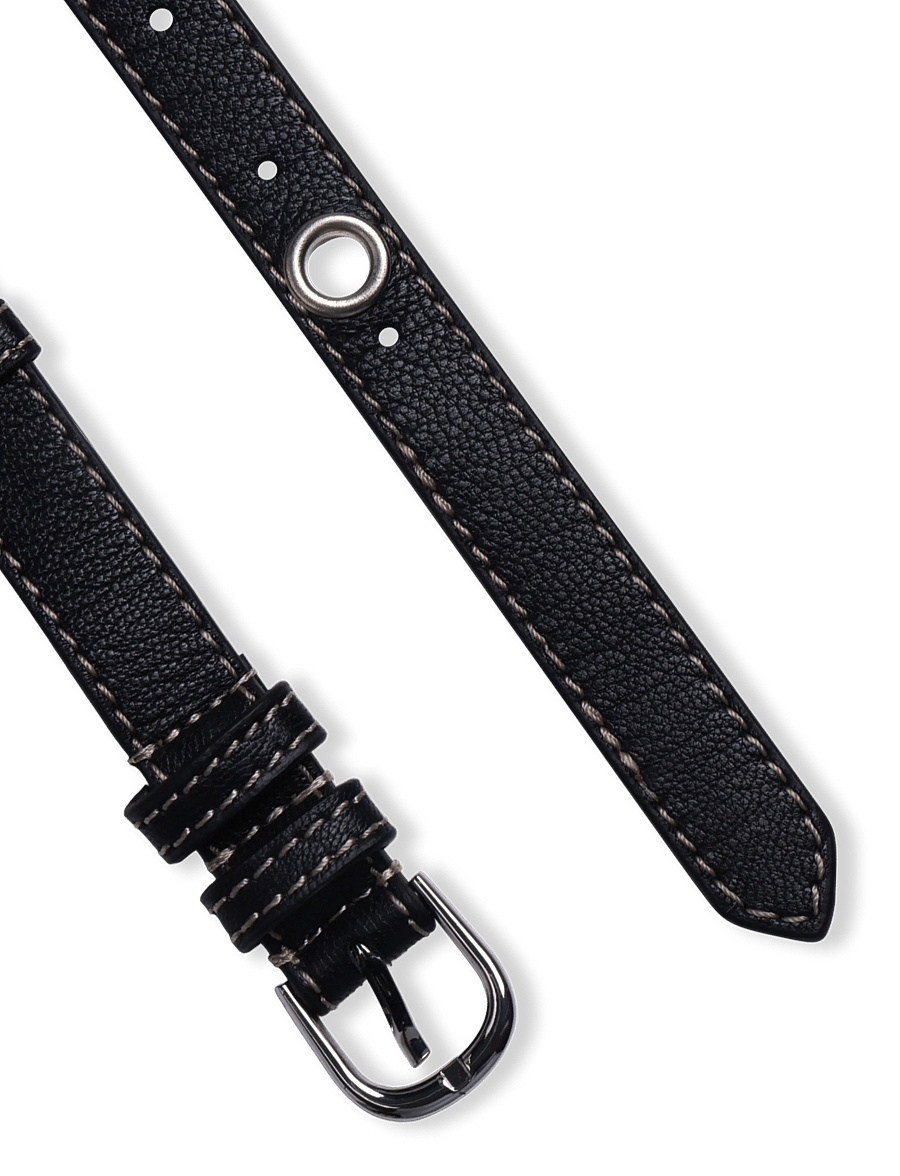 Becksöndergaard - Ellura Leather Zoe Belt - leather belts - black - 1