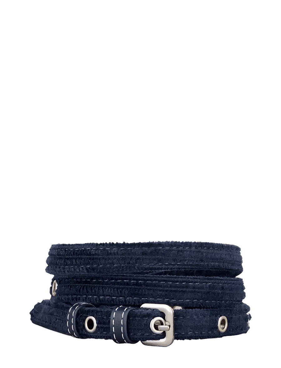 Becksöndergaard - Corduroy Aria Belt - navy blue - 0