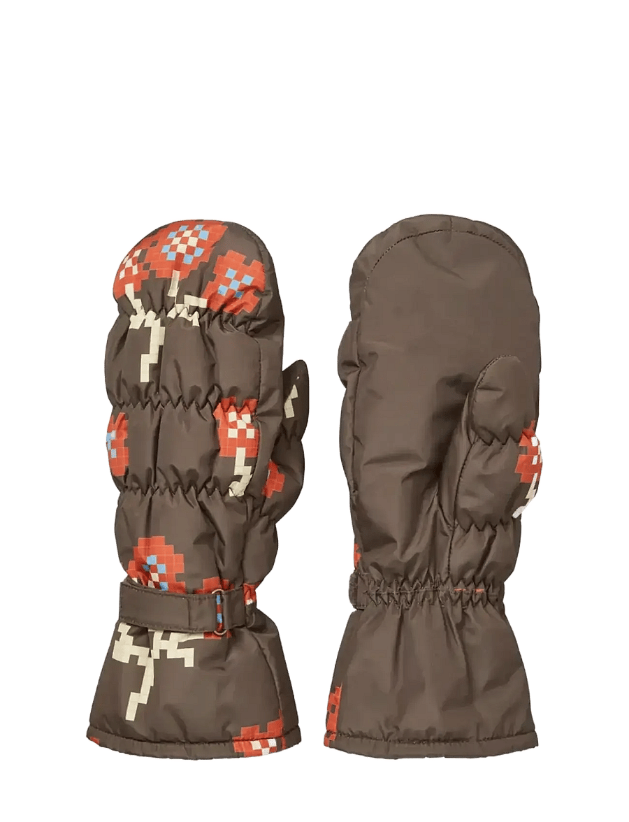 Becksöndergaard - Flotile Padded Nylona Mitten - fäustlinge - hot fudge brown - 0