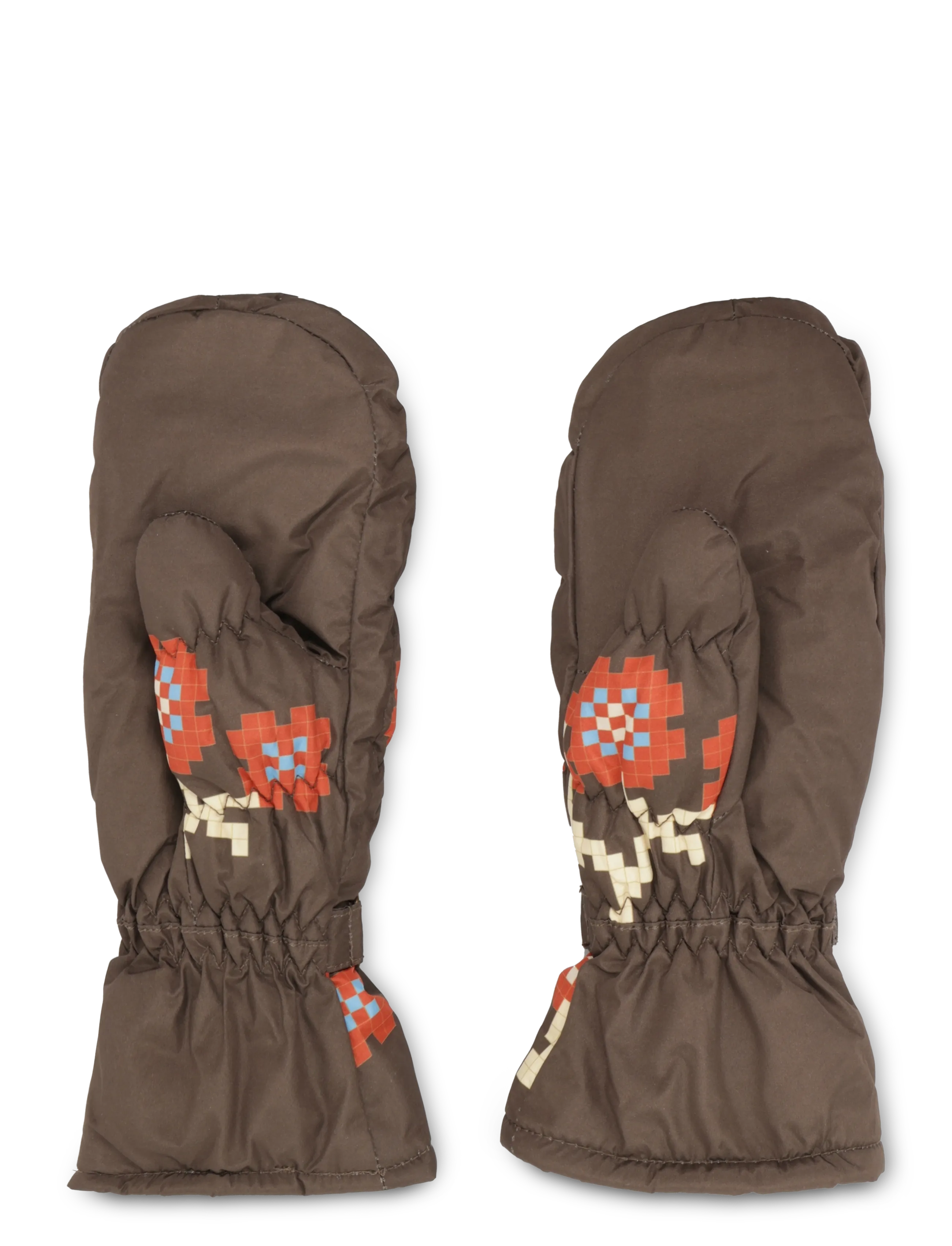 Becksöndergaard - Flotile Padded Nylona Mitten - mittens - hot fudge brown - 1