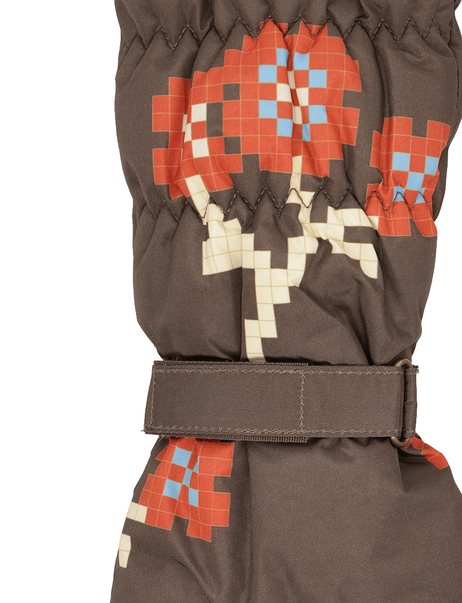 Becksöndergaard - Flotile Padded Nylona Mitten - mittens - hot fudge brown - 2