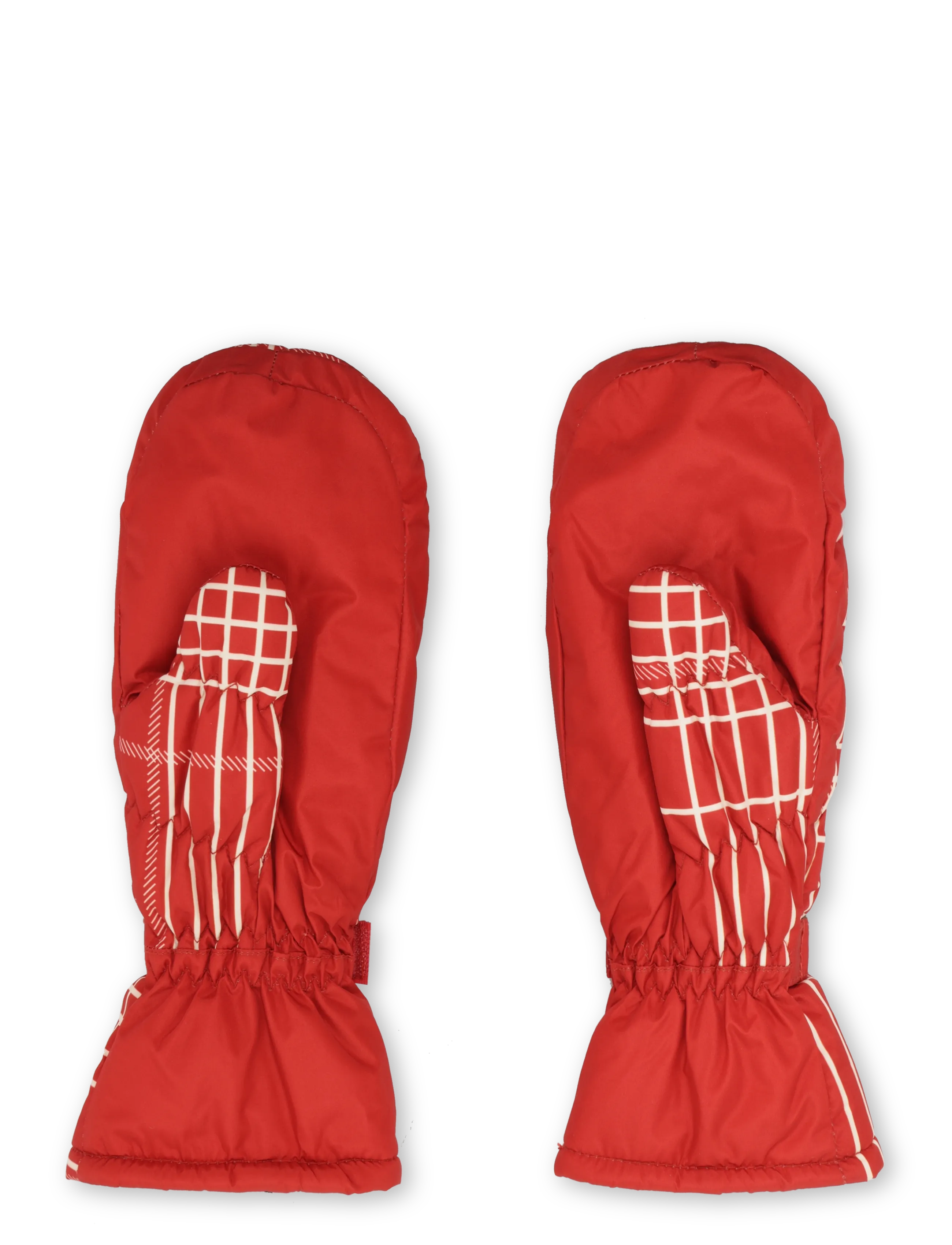 Becksöndergaard - Grid Padded Nylona Mitten - labakindad - salsa red - 1
