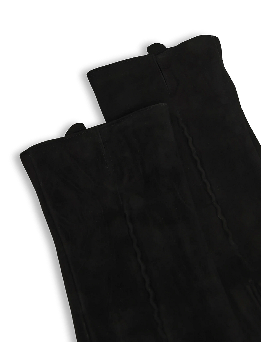 Becksöndergaard - Suede Leather Glove - lederhandschuhe - black - 3
