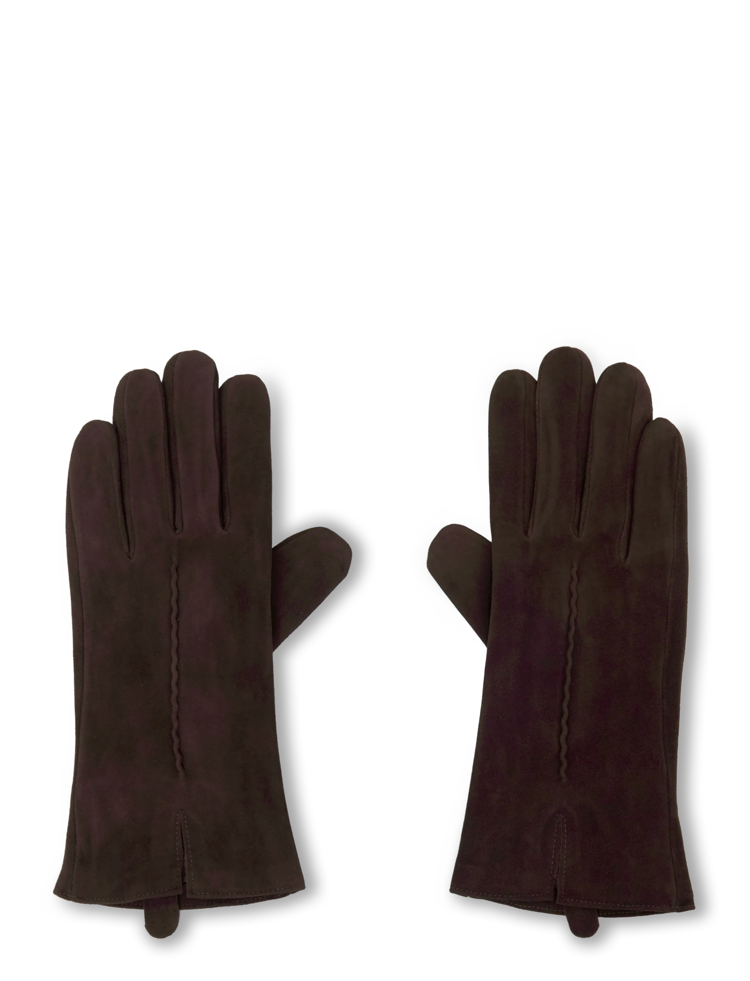 Becksöndergaard Suede Leather Glove - Accessoires - HOT FUDGE BROWN / brown