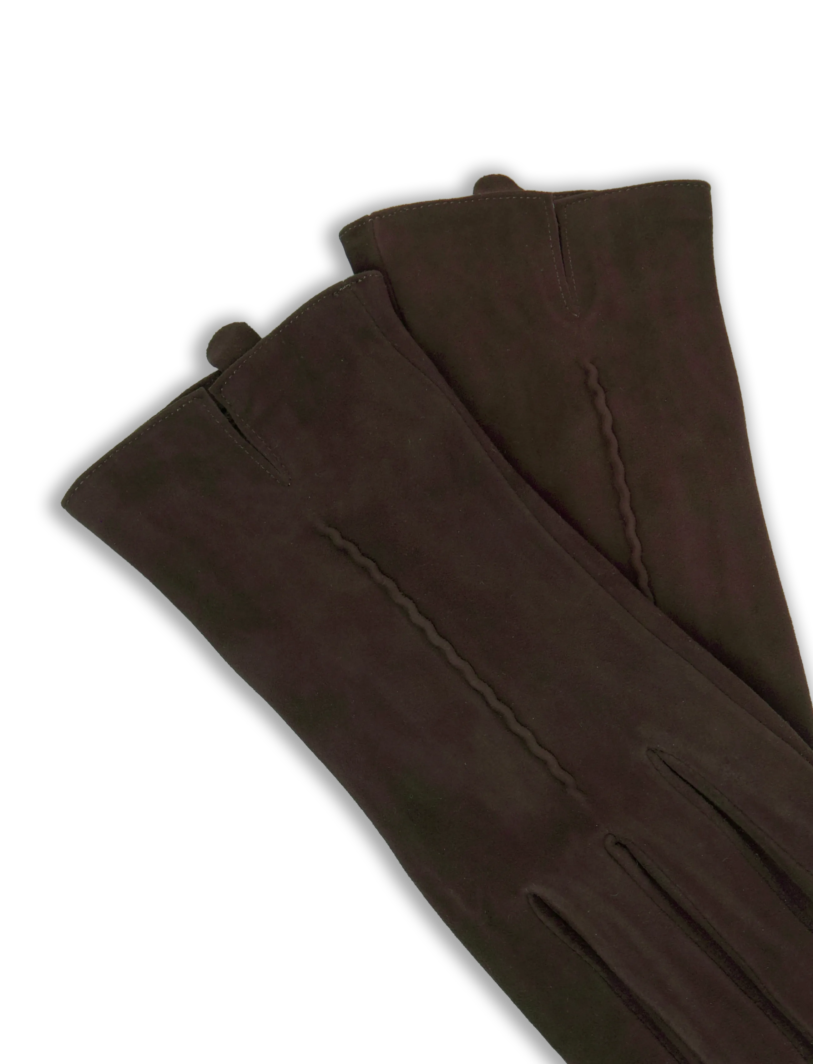 Becksöndergaard - Suede Leather Glove - leðurhanskar - hot fudge brown - 3