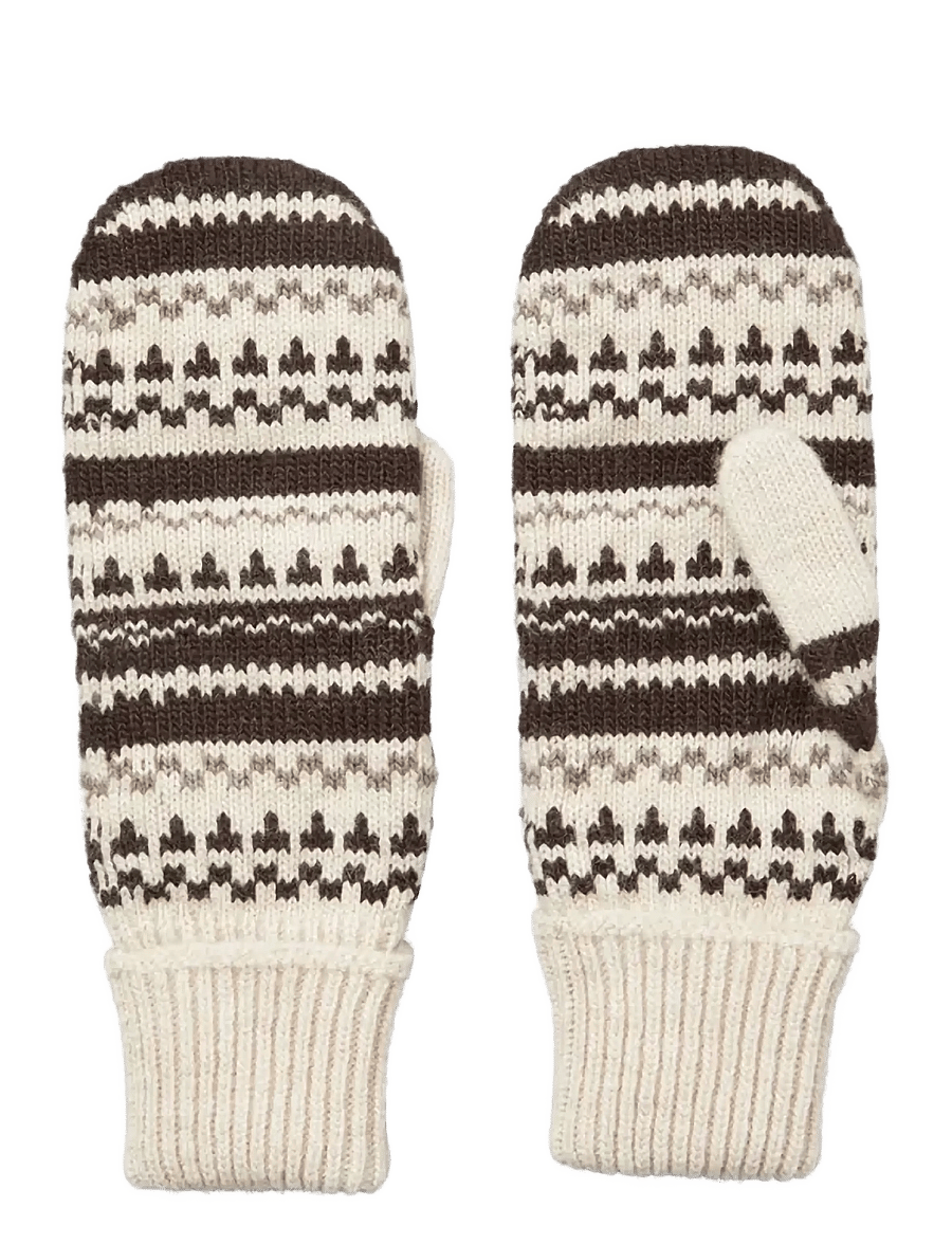 Becksöndergaard - Patternia Knit Mitten - luffer - birch white - 1