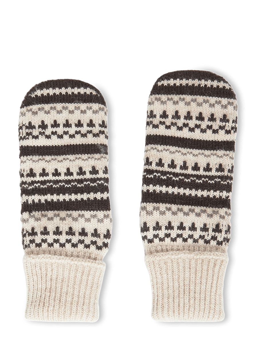 Becksöndergaard - Patternia Knit Mitten - tumvantar - birch white - 1