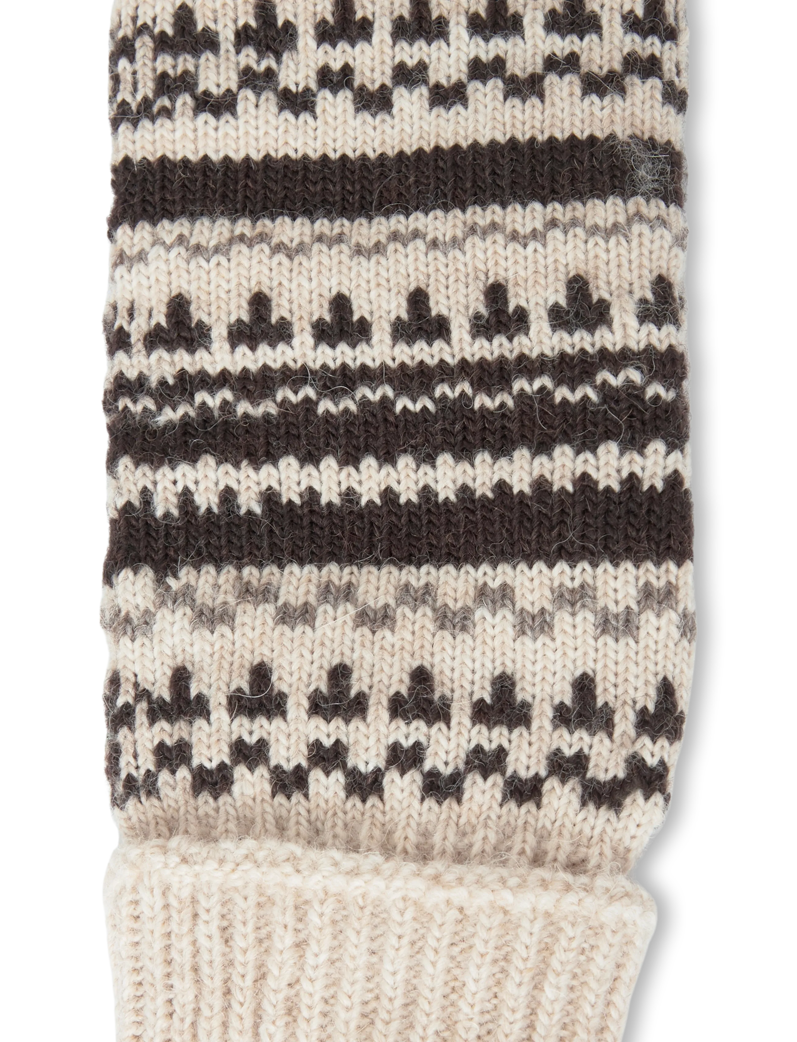 Becksöndergaard - Patternia Knit Mitten - accessories - birch white - 3