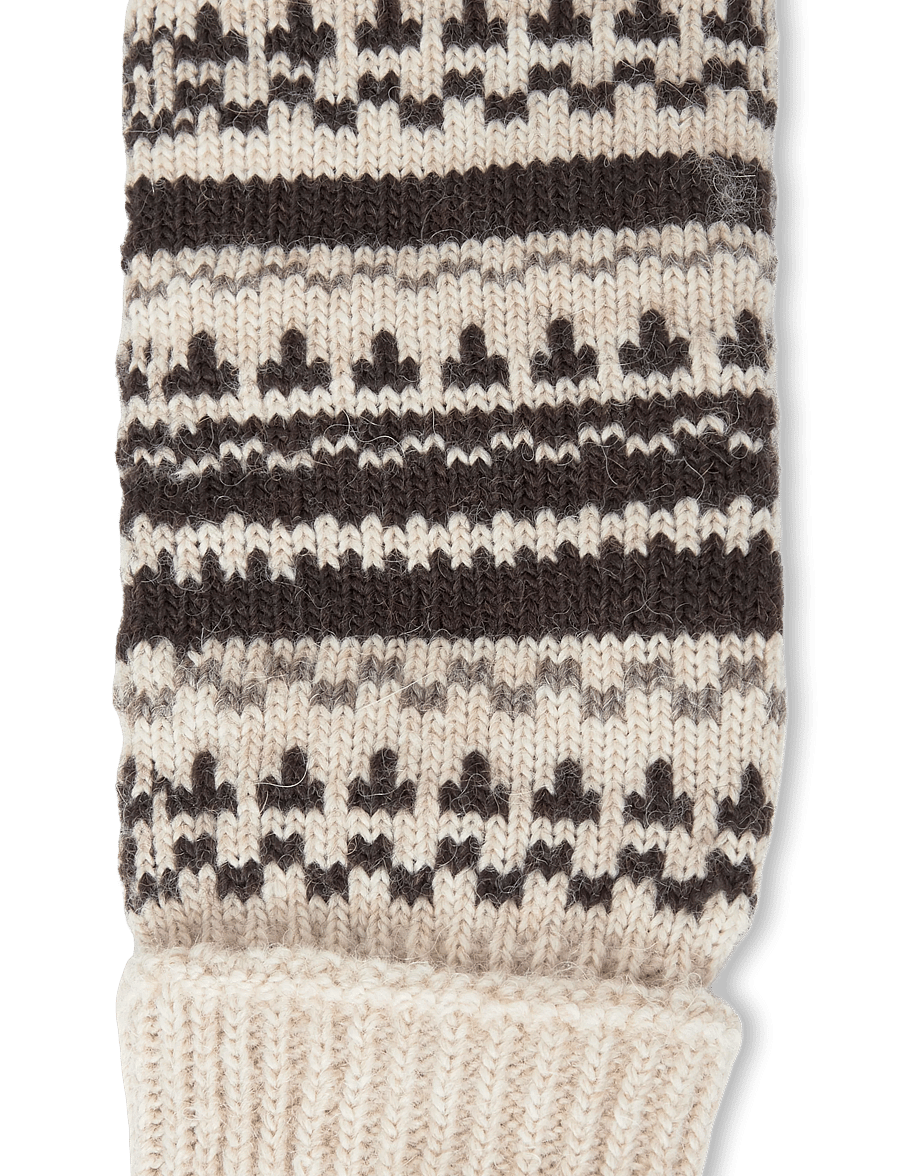 Becksöndergaard - Patternia Knit Mitten - tumvantar - birch white - 3