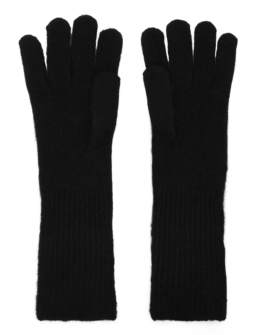 Becksöndergaard - Alpaca-Wool Glove - sormikkaat - black - 1
