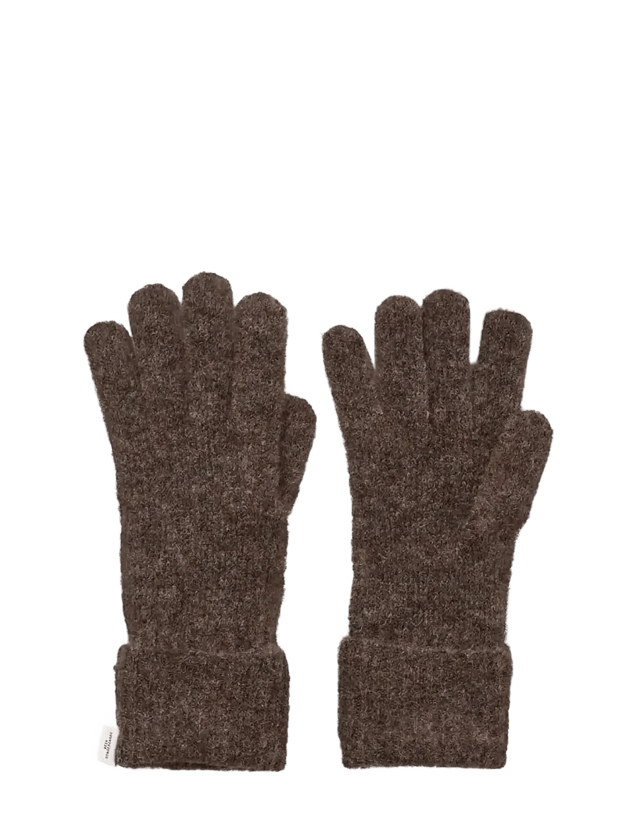 Becksöndergaard - Alpaca-Wool Glove - sõrmikud - hot fudge brown - 0