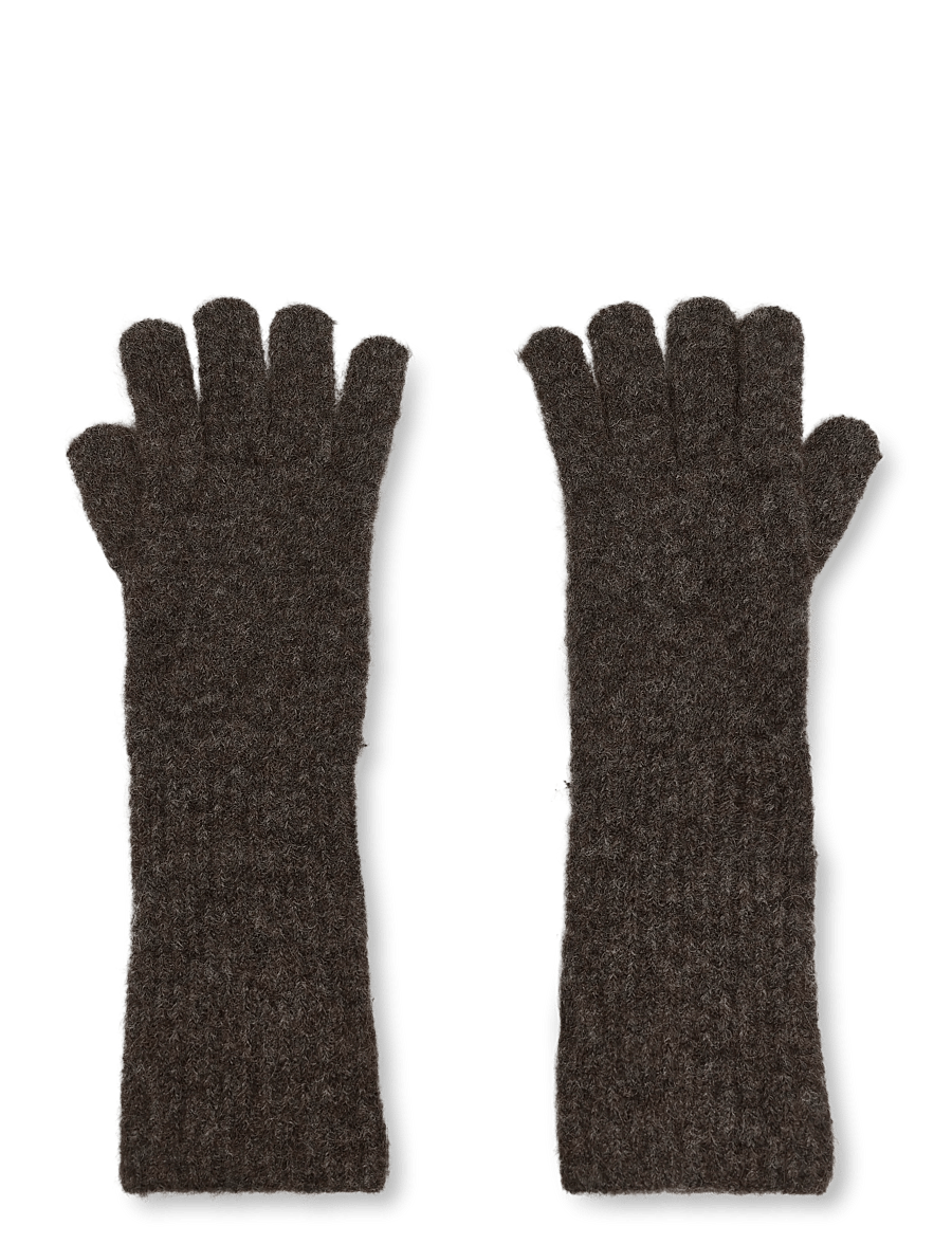 Becksöndergaard - Alpaca-Wool Glove - fingerhandschuhe - hot fudge brown - 0