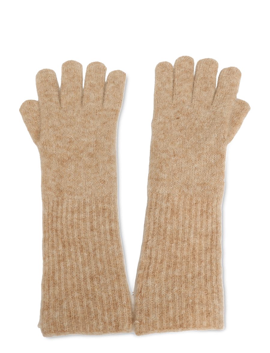 Becksöndergaard - Alpaca-Wool Glove - fingerhandschuhe - simply taupe beige - 0
