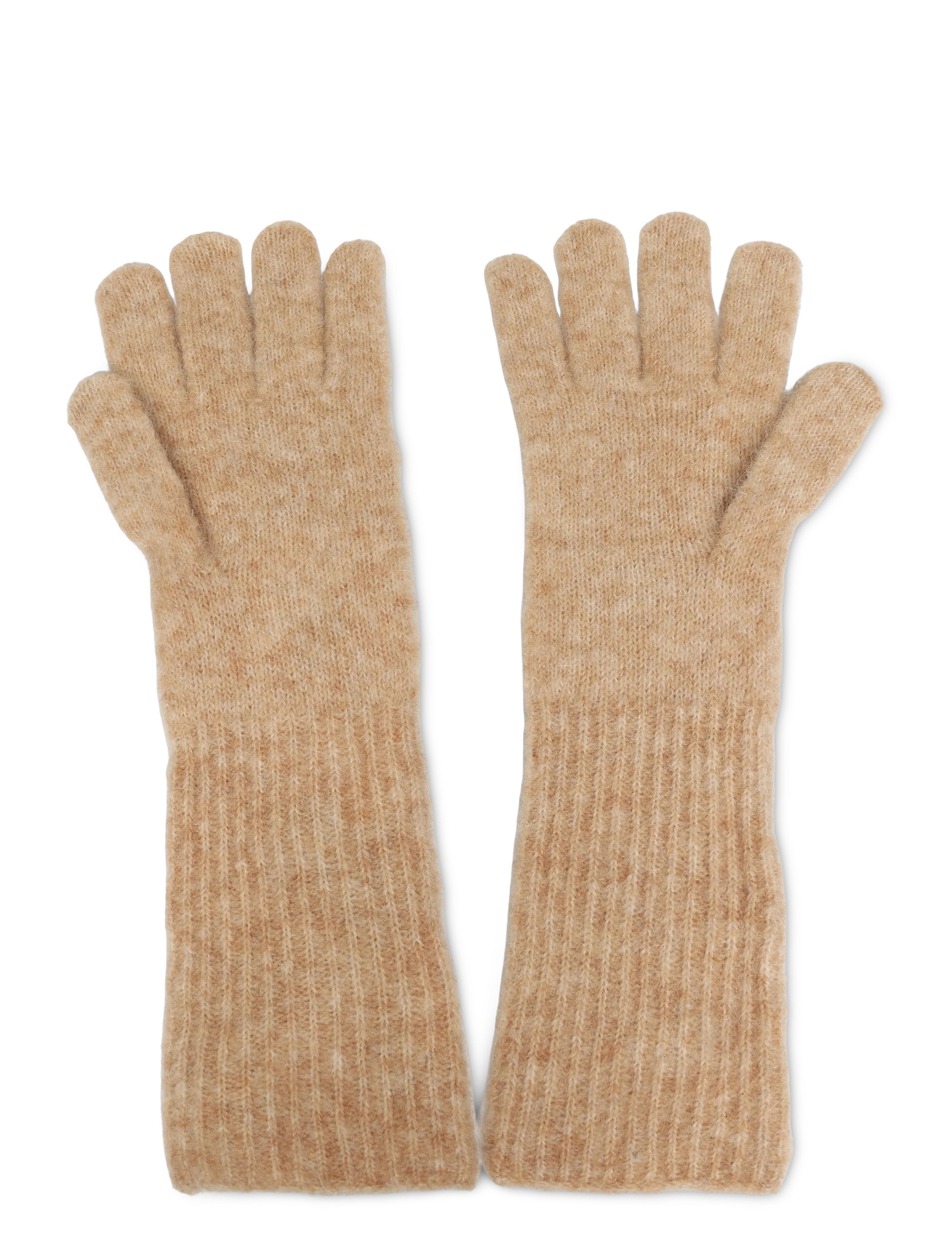 Becksöndergaard - Alpaca-Wool Glove - fingerhandschuhe - simply taupe beige - 1