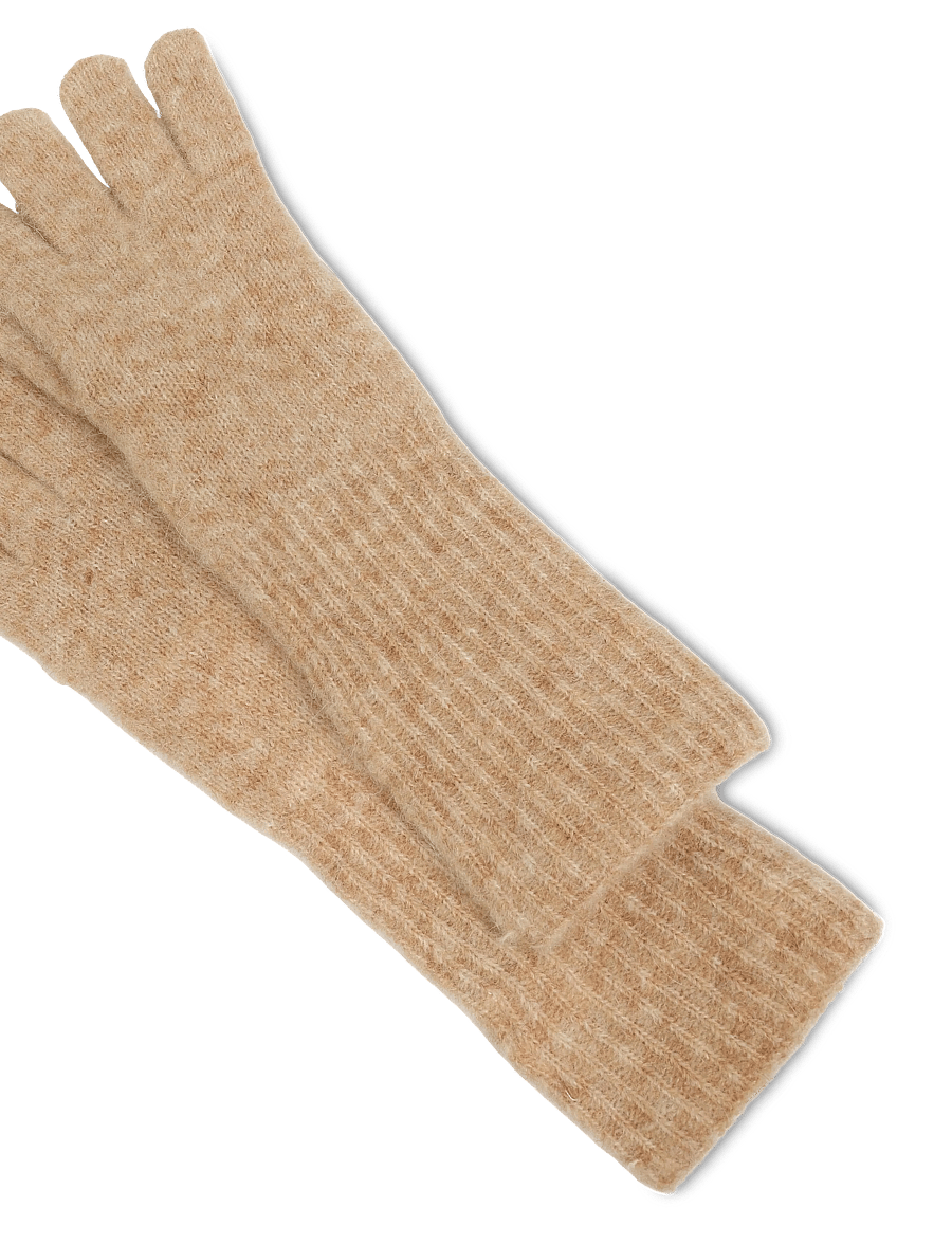 Becksöndergaard - Alpaca-Wool Glove - fingerhandschuhe - simply taupe beige - 2