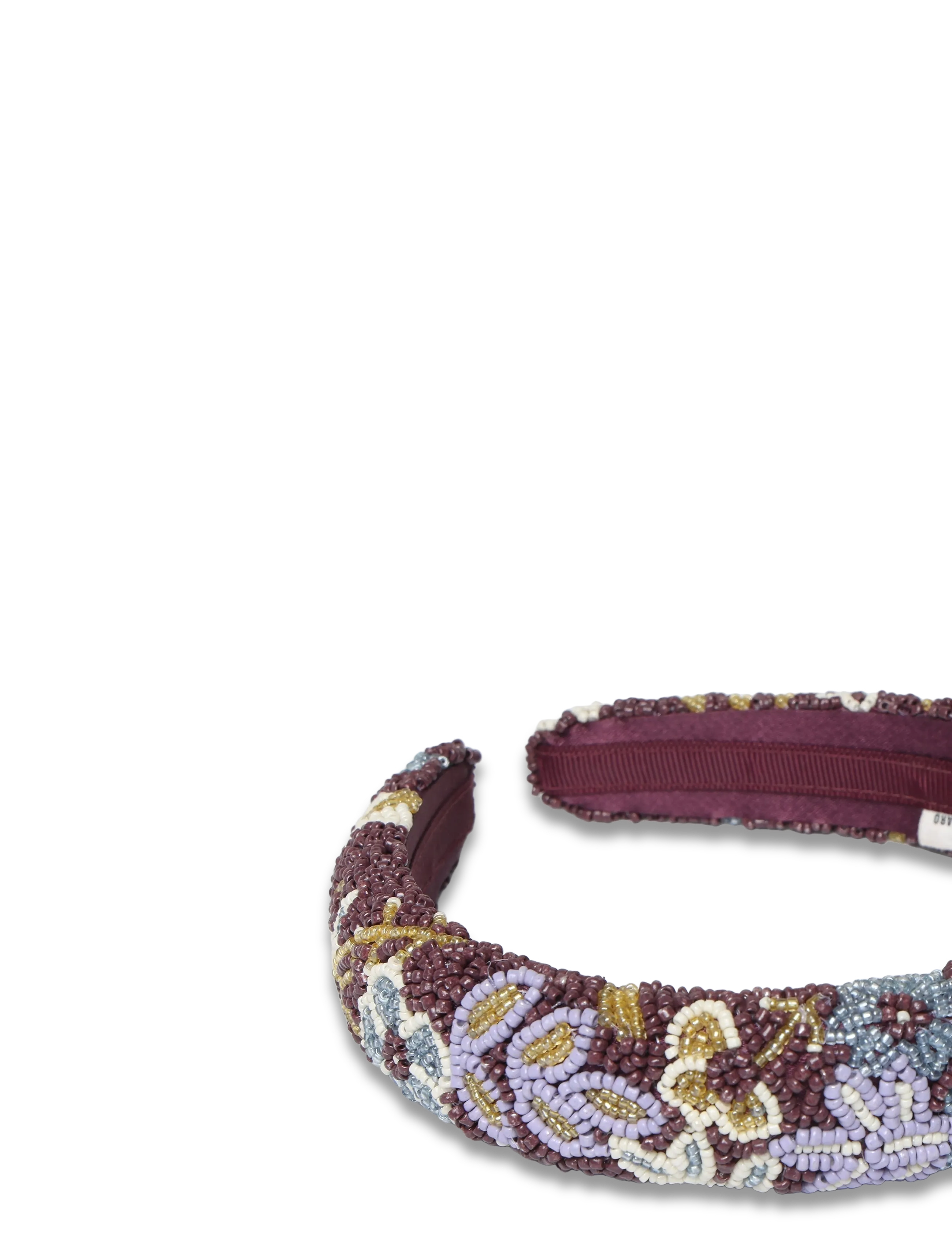 Becksöndergaard - Fiora Midi Beaded Hairbrace - opaski na głowę - maroon brown - 3