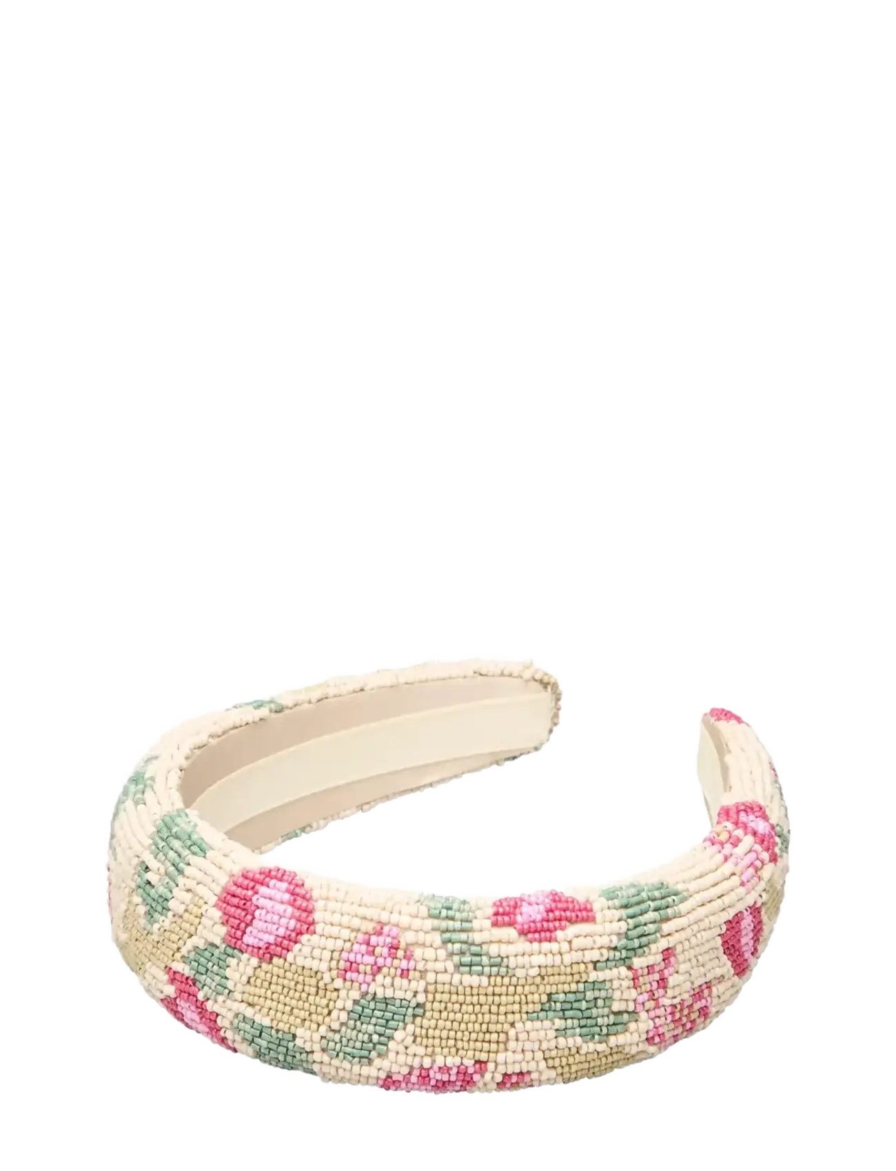 Becksöndergaard Tapelia Wide Beaded Hairbrace - Plaukų lankeliai - SUMMER SAND / beige