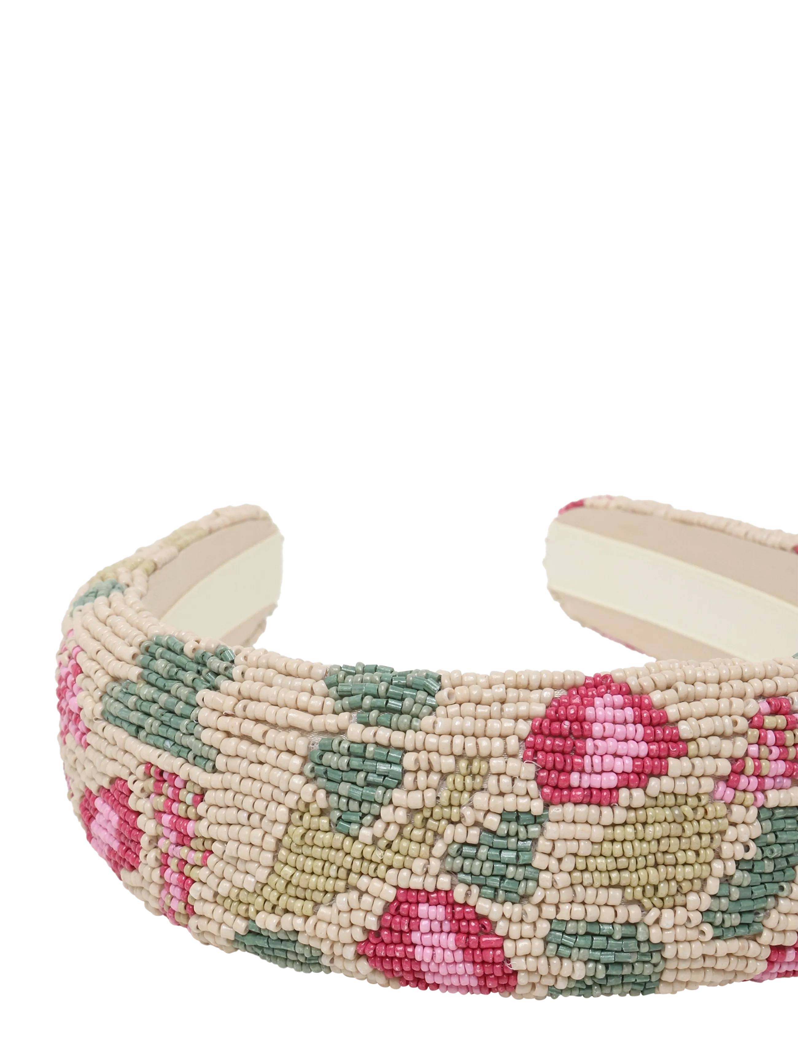 Becksöndergaard - Tapelia Wide Beaded Hairbrace - haarbänder - summer sand - 2