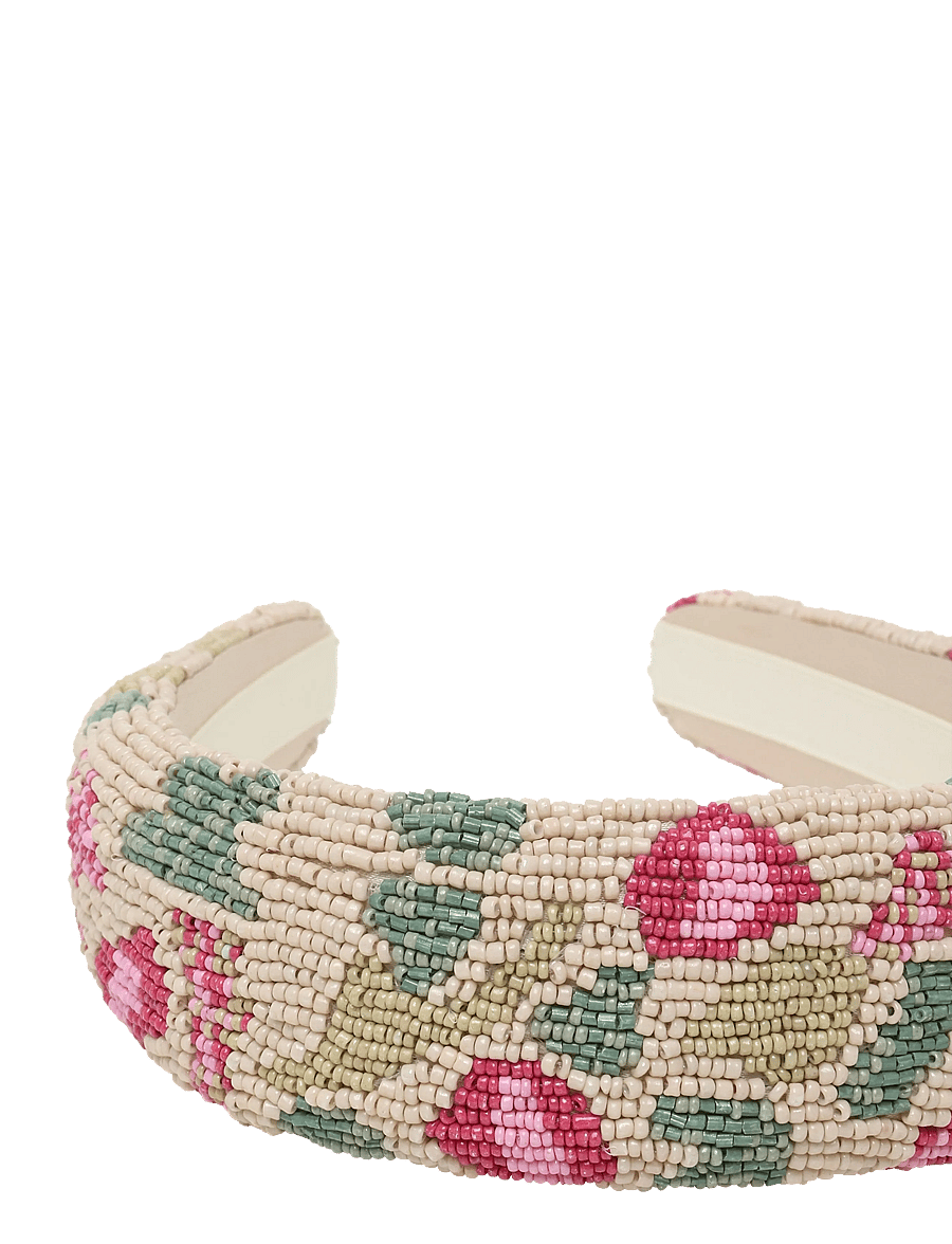Becksöndergaard - Tapelia Wide Beaded Hairbrace - haarbänder - summer sand - 2
