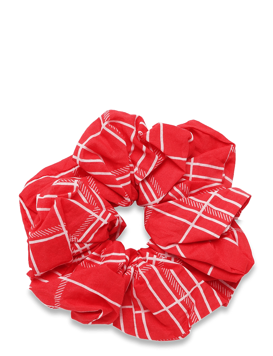 Becksöndergaard - Grid Cotta Scrunchie - haargummis & haarbänder - salsa red - 0