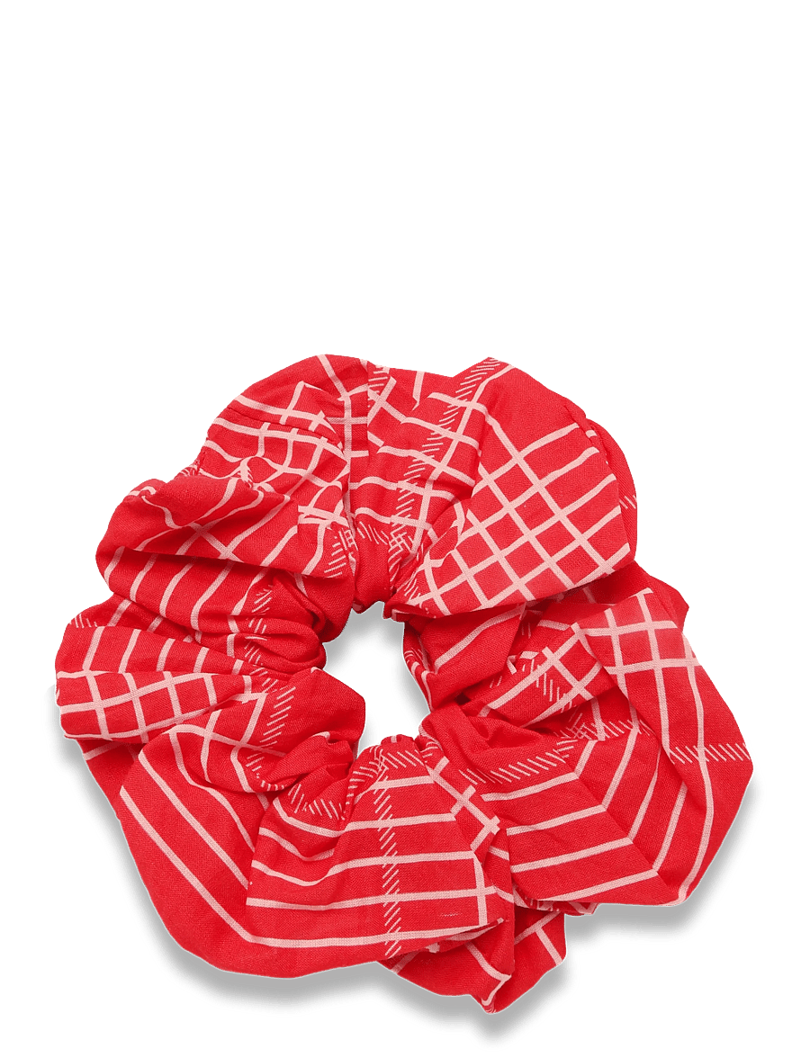 Becksöndergaard - Grid Cotta Scrunchie - haargummis & haarbänder - salsa red - 1