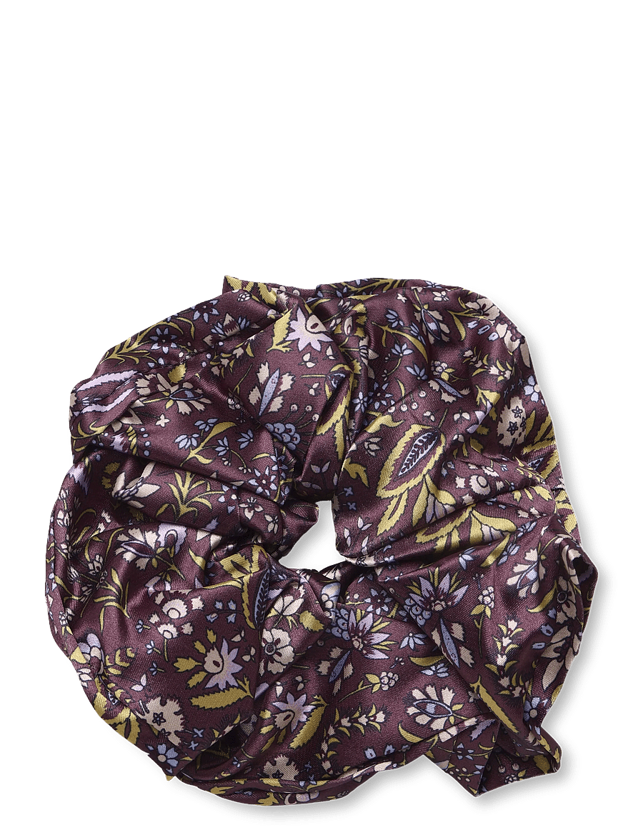 Becksöndergaard - Fiora Luster Scrunchie - haargummis & haarbänder - chocolate brown - 0