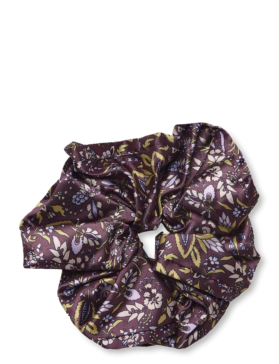 Becksöndergaard - Fiora Luster Scrunchie - haargummis & haarbänder - chocolate brown - 1
