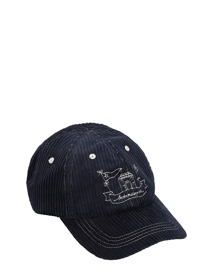 Becksöndergaard - Corduroy Cap - caps - navy blue - 0