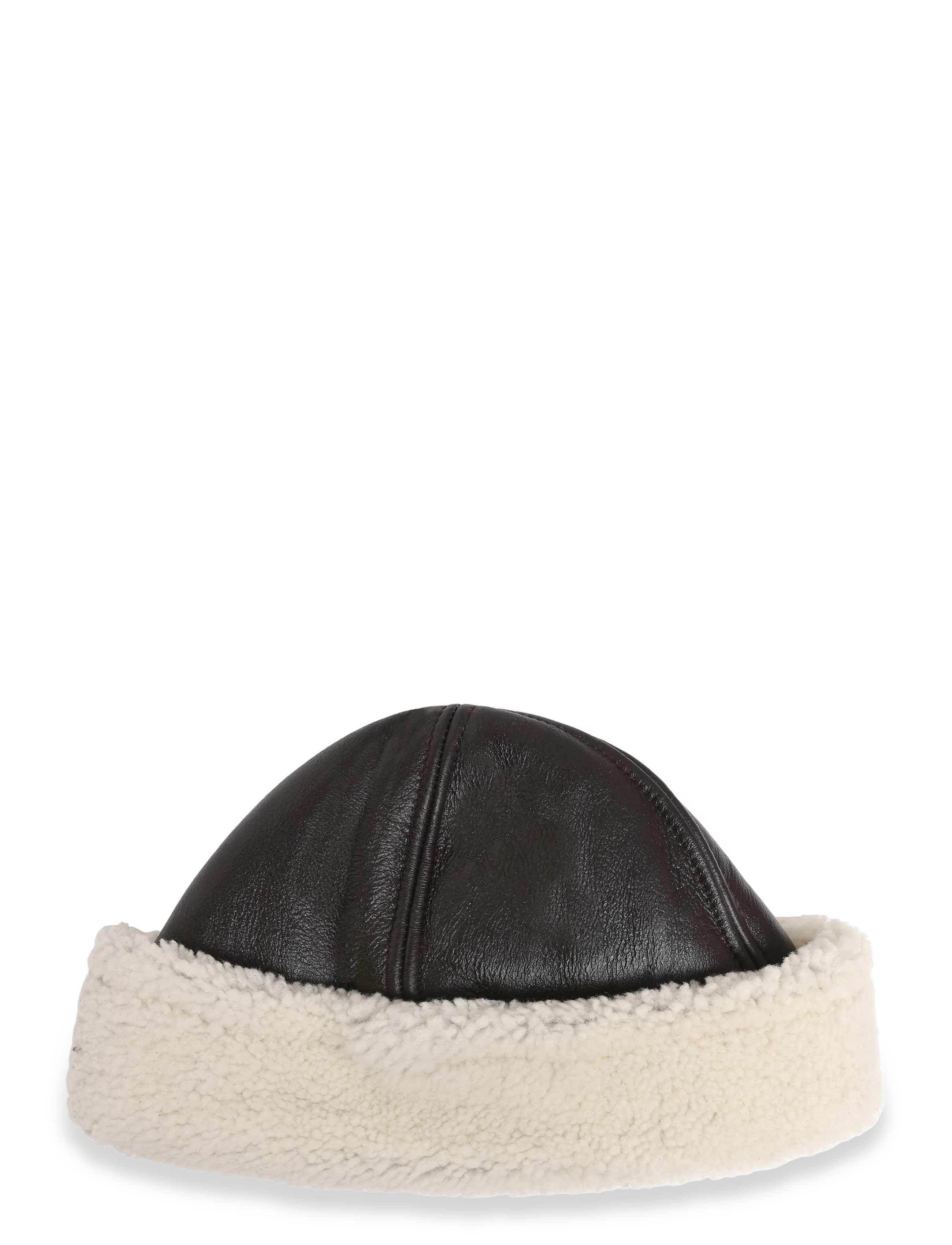 Becksöndergaard Dora Smooth Shearling Hat, Damen, Shearling Mütze, Braun, Gr.M/L