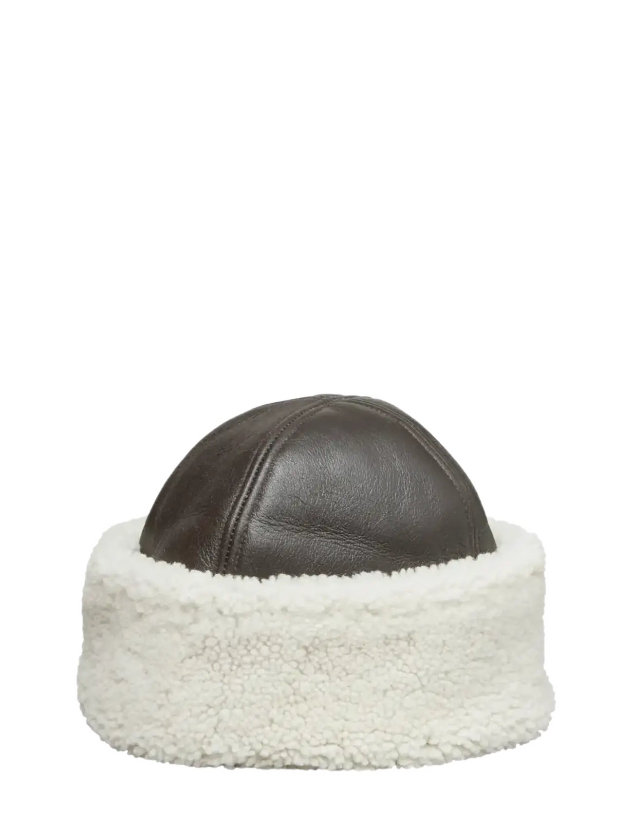Becksöndergaard Dora Smooth Shearling Hat - Aksessuaarid - DARK CHOCOLATE / brown