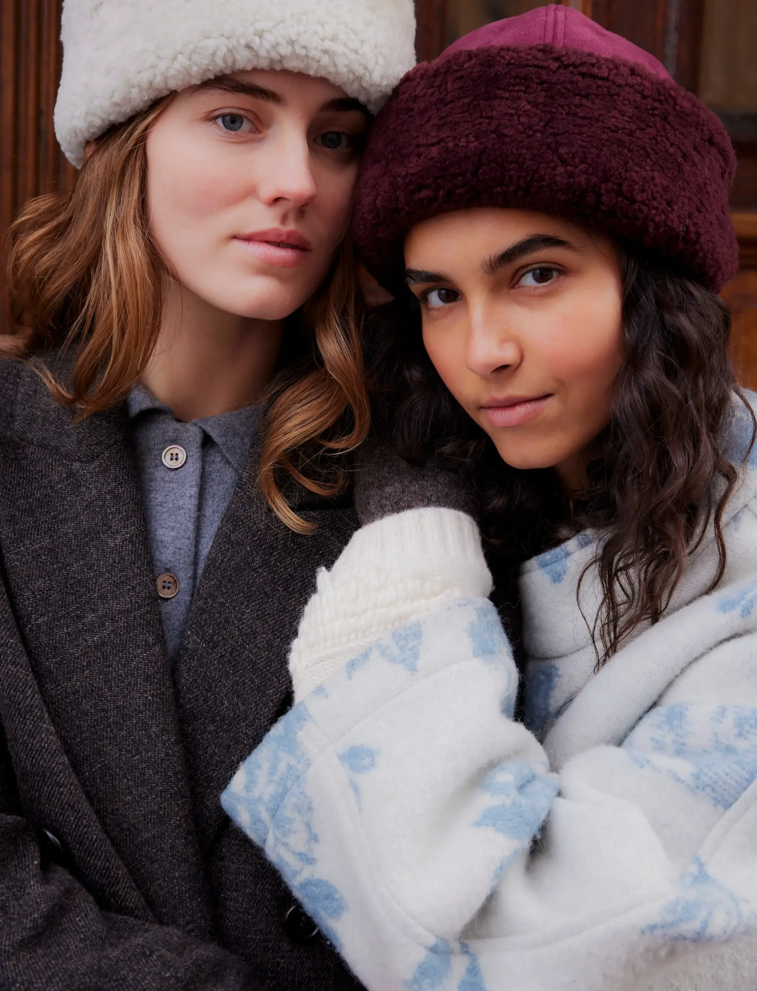 Becksöndergaard - Dora Smooth Shearling Hat - dark chocolate - 1